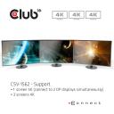 Club3D dokstacija CSV-1562 USB 3.2 Gen 1, 4x USB Type-A, 1x USB Type-C, 3x 4K displeji, 60W PD, Gigabit Ethernet, melna