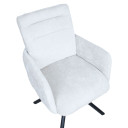 Krēsls BATUL rotējo&scaron;s, bē&scaron;s balts 10587