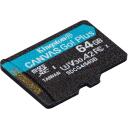 Kingston Kaart SDCG4/64GB, 64 GB, 200 MB/s, A2, U3, V30, SD adapter kaasas