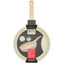 Resto Praepann 93811 28 cm, Alumiinium, PFLUON katte, Ergonomiline puidust k&auml;epide, Induktsioonip&otilde;hi, 1 tk.