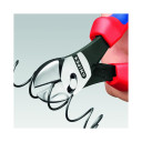 Augstas veiktspējas diagonālie griezēji, Knipex, 73 72 180 BK, melni, ar polētu galvu, 180 mm, 304 g, ar daudzkomponentu rokturiem.