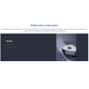 Ezviz RS2-PWT2 CS-RS2-TWT2 Kaameraga Tolmuimeja ja Märgpuhastuse Robot Konteinerdokiga Valge