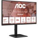 Aoc LCD монитор 27E4U 68.6 см 1920 x 1080 FHD, 120 Гц, IPS, регулируемая подставка, USB хаб 3.2 Gen 1, VESA крепление