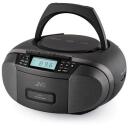 Jvc Radio atskaņotājs JVCRCE444B, 239mm, 260mm, 129mm, 2x2W, 30 iepriek&scaron; iestatītas stacijas, CD atskaņotājs, kasetofons