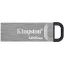 Kingston USB m&auml;lupulk DataTraveler Kyson DTKN/128GB, 128 GB, USB 3.2 Gen 1, 200 MB/s, 60 MB/s, must/hall, vastupidav ja kerge