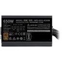 Coolermaster MWE Bronze V3 MPE-6501-ACABW-3BEU, 650 W, 80 PLUS Bronze, 120 mm ventilaator, ATX 12V Ver. 3.1