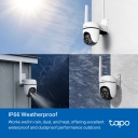 TP-Link Tapo C501GW 4G LTE lauko pasukama ir pakreipiama IP kamera 1080P Full HD 360&deg; panorama IP66 Balta