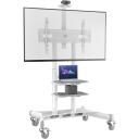 Onkron TV alus TS1881-W, 50-86 tolli, maksimaalne koormus 105.9 kg, k&otilde;rguse reguleerimine 1350-1650 mm, 2 riiulit, 4 ratast