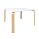 Bērnu galds HAPPY 75x75xH50cm, balts 77709 Allit