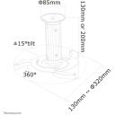 Neomounts потолочный крепеж для проекторов BEAMER-C80WHITE, высота 130-200 мм, максимальная нагрузка 15 кг, белый, 360&deg; поворот