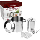 1,5 kg Nerūdijančio plieno presuoto kumpio gamintojas BROWIN 313016, 22.5x18.5x20.5 cm, 1.5 kg