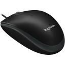 Logitech USB optiline hiir B100/910-003357, 800 DPI, 3 nuppu, 1.8m kaabel, ambidekstriline, must