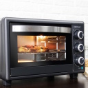Mini electric oven 26 L 1500 W Bake&Toast 2600 Black 4Pizza with convection function and pizza stone Black 3818 Cecotec