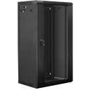 Lanberg 19" rack kapp WF01-6422-10B, 22U, 600x450mm, IP20, 60kg, 2 ventilaatori pesa, must
