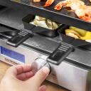 Gastroback Raclette-Fondue 42562, 2200 W, 1 l, 0,5 l, 1,55 m, nerūsējo&scaron;ais tērauds, nepiedego&scaron;ais pārklājums