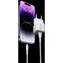Intenso toiteadapter 7803052 30 W, 100-240 V, 1 USB Type-C, kiire laadimine, 1.5 m USB-C Lightning kaabel, valge