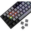 White Shark Klaviatūra WAKIZASHI-2-US-G-B-BLUE.SW, mechaninė, 63 klavi&scaron;ai, USB, 1.5m, ap&scaron;vietimas, mėlynieji jungikliai