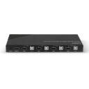 LINDY KVM l&uuml;liti 32810, 4 HDMI porti, 6 USB 2.0 porti, 3.5mm stereo heli, 4K@60Hz koos HDR