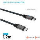 Fixed Magnetiline Kootud Kaabel USB-C/USB-C, FIXDBM-CC12-GR, 1.2m, 240W, 480 Mbps, magnetiline, kiire laadimine
