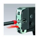 Pa&scaron;regulējo&scaron;as krimpē&scaron;anas knaibles vadiem, Knipex, 97 53 08 SB, 0.08 - 10 mm&sup2;, kvadrātveida profils, vieglas un ergonomiskas.