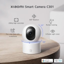 Iekštelpu viedā dome tipa drošības kamera Smart Camera C301 3 MP MJA1 drošības čips H.265 MicroSD līdz 256 GB BHR8683GL Xiaomi