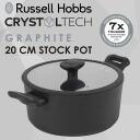 Russell Hobbs k&otilde;rge pott RH01863EU7, 20cm, must, alumiinium, 10cm, kaanega
