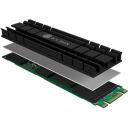 Raidsonic | ICY BOX | Siltuma uztvērēja komplekts M.2 SSD, IB-M2HS-701, 8g, Alumīnijs, Melns, Saderīgs ar PC/PS5