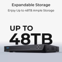 Video ierakstītājs 36 kanālu 12 MP PoE tīkla ar iebūvētu cieto disku un HDMI 4K izvadi Melns NVS36 PN12M-36 Reolink