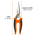 Universālās šķēres 200 mm TIMU-8 TRUPER