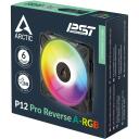Arctic Корпусный вентилятор P12 Pro Reverse A-RGB ACFAN00322A, 120мм, 124м&sup3;/ч, 3000RPM, FDB, 4-pin, черный