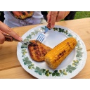 Galda piederumu komplekts 'Vancouver', Origin Outdoors, R179643, nerūsējo&scaron;ais tērauds, rožkoka rokturi, kompakts un praktisks formāts.