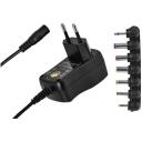 Emos Universaalne toiteadapter N3110, 600 mA, 100-240 V~ 50/60 Hz, v&auml;ljundpinge 3-12 V, 1,5 m kaabel, &uuml;lekoormuse kaitse