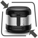 Tefal Praegrill FF215D, 1475 W, 1.8 L, must/roostevaba teras, termostaat, 1 kg toitu, 150-190 &deg;C