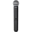 Shure BLX24E/SM58-H8E, bezvadu vokālais sistēma, 010-04-754, 518-542 MHz, 100 m, 2 AA akumulatori, 1 XLR izeja, 1 6.35 mm izeja