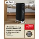 Mill Обогреватель OIL1500WIFI3 Black, 1500 Вт, до 22 м&sup2;, 3 режима нагрева, WiFi, Bluetooth, термостат, защита от перегрева