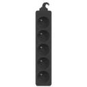 Lanberg pikendus PS0-05E-0150-BK, 1.5 m, 5 x CEE 7/5, 2500 W, 10 A