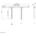 Neomounts seinakinnitus AWL29-750BL1, maksimaalne kandev&otilde;ime 10 kg, s&uuml;gavuse reguleerimine 0-42 mm, laius 1044 mm, k&otilde;rgus 550 mm
