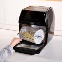 Black Decker Karstā gaisa friteris 12L ES9730030B, 1700W, 40-200&deg;C, 6h taimeris, melns, digitālais displejs, nelīpo&scaron;s