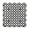 Melnā plastmasas bruģakmens MULTI GRID, BRADAS, KRMG40, 600x600mm, 40mm augsts, 100% pārstrādājams materiāls