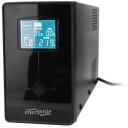 Gembird UPS Pingestabilisaator EG-UPS-031, 650 VA, 390 W, 3 pistikut, LCD, 12 h laadimine, 7 Ah aku