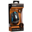 A4Tech V-Track G3-200N-1 pele, A4TMYS46037, 10 m, 3 pogas, 1000 dpi, bezvadu, USB, V-Track