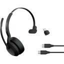 Jabra Evolve2 55 Link380c MS Mono 25599-899-899, 30m, Mono, 1xUSB-C, 38dBV, Bluetooth, triuk&scaron;mo slopinimas