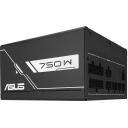Asus Prime-750G toiteplokk 90YE00U3-B0NA00, 750 W, 100-240 V, aktiivne PFC, 20+4 kontakt ATX, 1 ventilaator, must