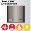 Salter Skaitmeniniai virtuvės svarstyklės 1087 SSDRCEU16, 3kg, CR2032, nerūdijantis plienas, LCD ekranas, taros funkcija