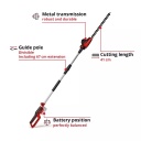 Telescopiska dzīvžogu šķēre Einhell, 3410585, 41 cm griešanas garums, 18 V motoru, 7 slīpuma iestatījumi