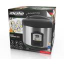 Mesko Riisipott MS 6411, 1000 W, 1.5 L, Must/Roostevaba teras, Soojuse hoidmise funktsioon, Eemaldatav kauss, Lusikas kaasas