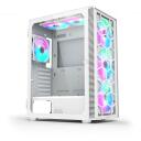 Montech Korpus X3GLASS(W), Midi Tower, 3x140mm, 1x120mm, 2x2.5", 2x3.5", RGB ventilaatorid, Tempered Glass