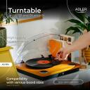 Adler Plaatide m&auml;ngija AD 1914w, 33.3 RPM, 45 RPM, 75 RPM, USB, Bluetooth 5.4, 2x0.8 W k&otilde;larid