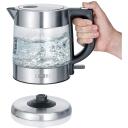 Severin Veekeetja WK 3468, 2200 W, 1 L, Klaas, Roostevaba teras, Automaatne v&auml;ljal&uuml;litus, 360&deg; P&ouml;&ouml;ratav alus