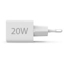 Hama Laadija 00201991, 100&ndash;240V AC, 20W USB-C, 18W USB-A, 2 porti, Power Delivery, valge